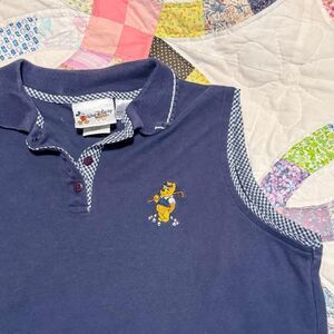 90s Winnie the Pooh golf polo cotton embroidered disney